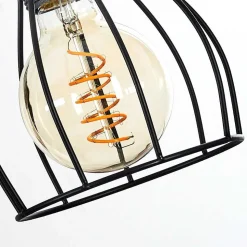 Suspension Gondo Brun, Noir, 5 Lumieres