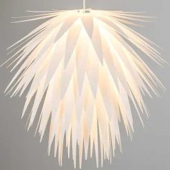 Suspension Grinder Blanc, 1 Lumiere