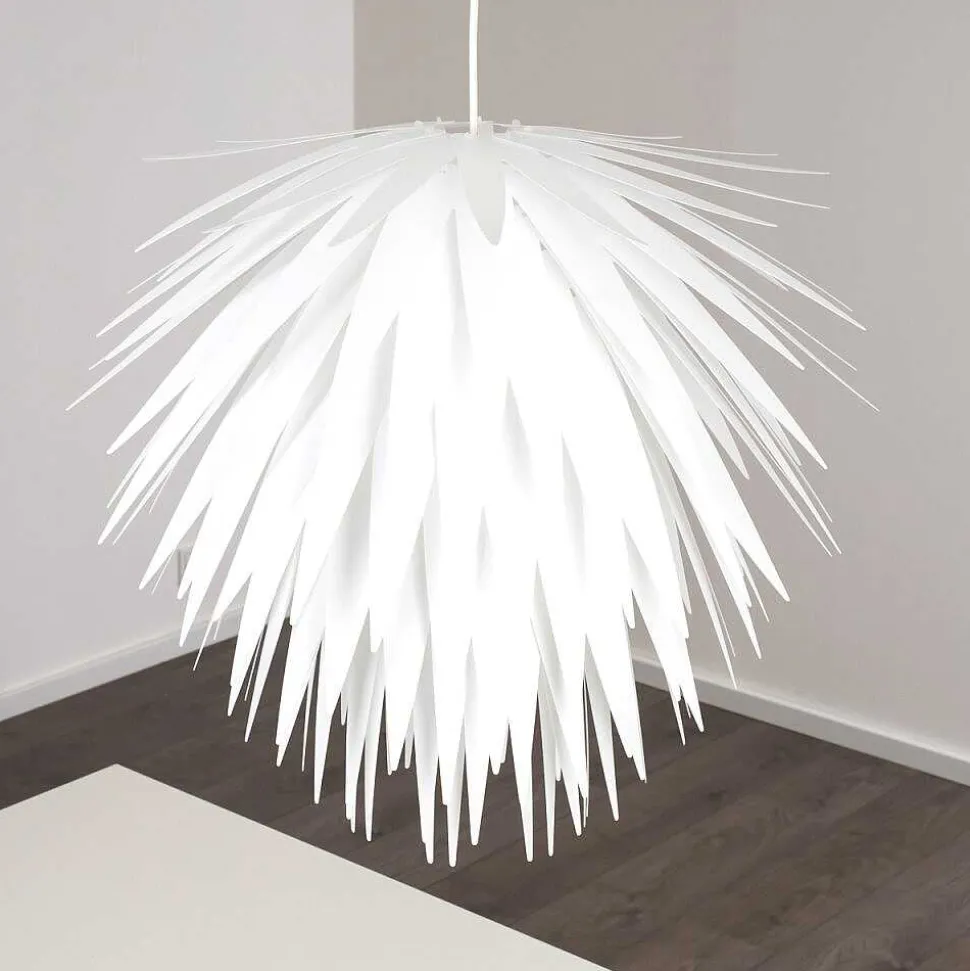 Suspension Grinder Blanc, 1 Lumiere