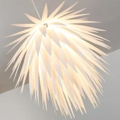 Suspension Grinder Blanc, 1 Lumiere