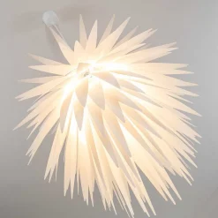 Suspension Grinder Blanc, 1 Lumiere