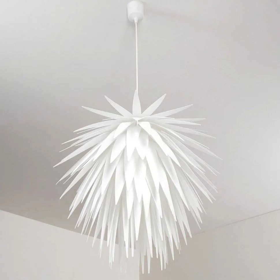 Suspension Grinder Blanc, 1 Lumiere