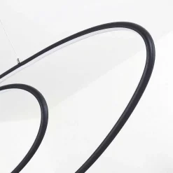 Suspension Harpeth Led Noir, 1 Lumiere