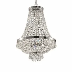 Suspension Ideal Lux Caesar Chrome, 6 Lumieres