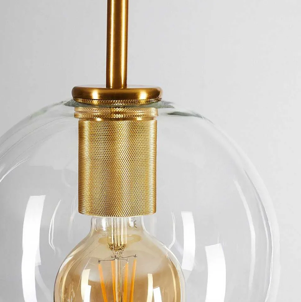 Suspension Karo Laiton, Noir, 3 Lumieres