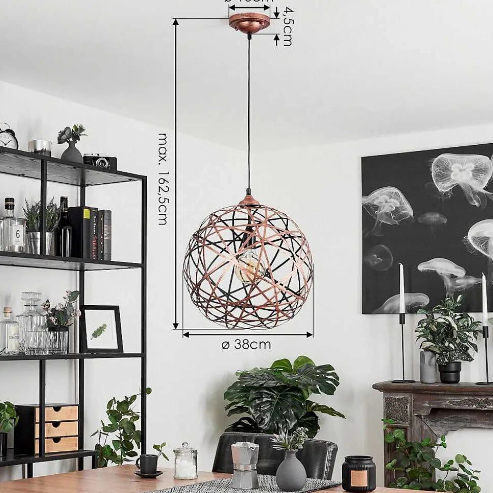 Suspension Kefikon Cuivre, 1 Lumiere