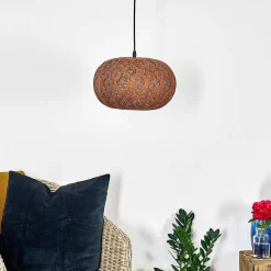 Suspension Kemer Rouille, 1 Lumiere