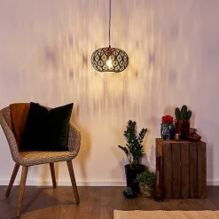 Suspension Kemer Rouille, 1 Lumiere