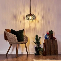 Suspension Kemer Rouille, 1 Lumiere