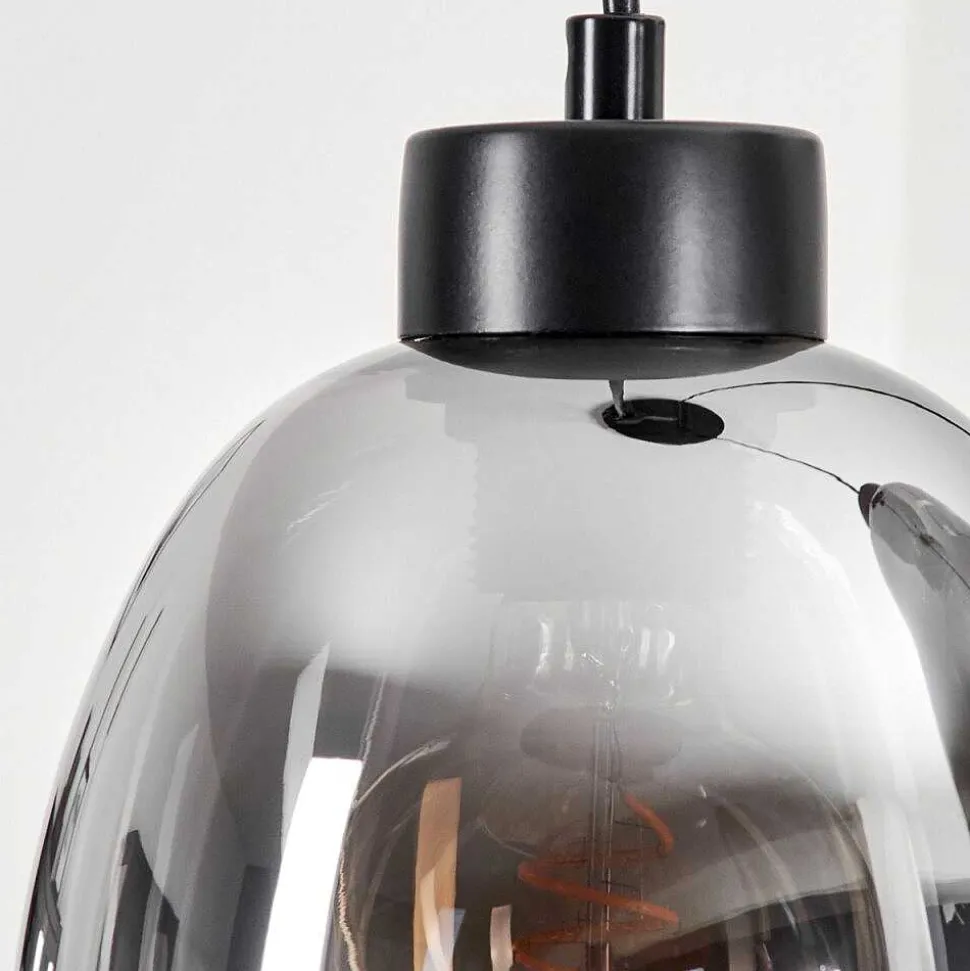 Suspension Kenong Fume, Noir, 3 Lumieres