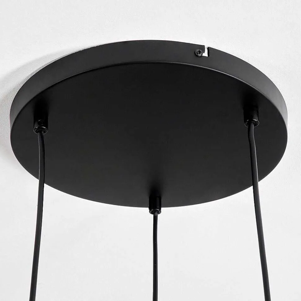 Suspension Kenong Fume, Noir, 3 Lumieres