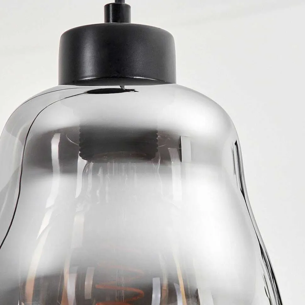 Suspension Kenong Fume, Noir, 3 Lumieres