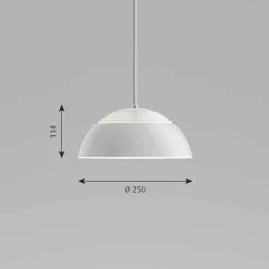 Suspension Louis Poulsen Aja Royal Led Blanc, 1 Lumiere