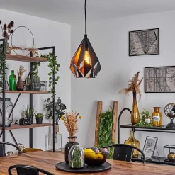 Suspension Marang Noir, 1 Lumiere