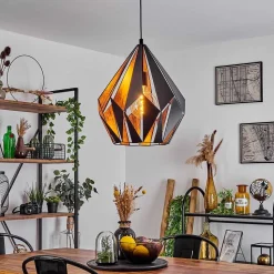 Suspension Marang Noir, 1 Lumiere