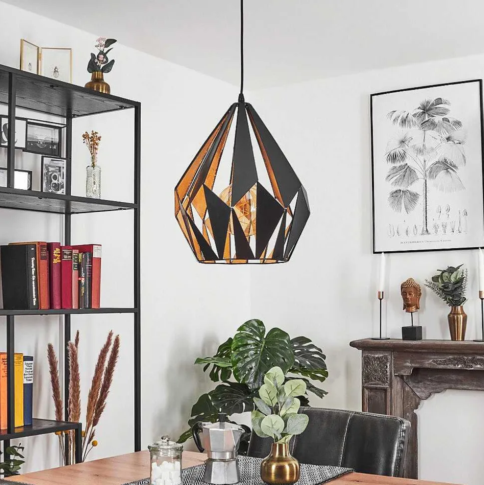 Suspension Marang Noir, Argente, 1 Lumiere