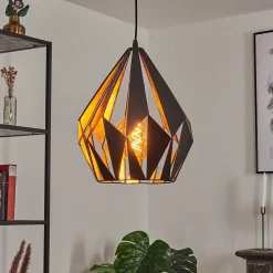 Suspension Marang Noir, Argente, 1 Lumiere