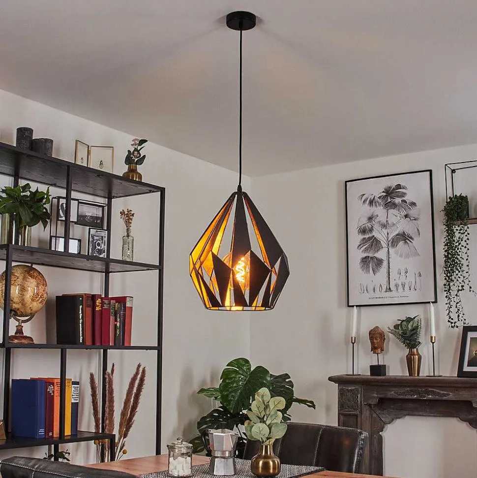 Suspension Marang Noir, Argente, 1 Lumiere