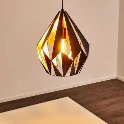 Suspension Marang Noir Dore, 1 Lumiere