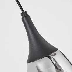 Suspension Maynal Noir, 8 Lumieres