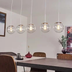 Suspension Mesas Blanc, 5 Lumieres