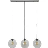 Suspension Minhe Argent Oxyde, 3 Lumieres