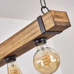 Suspension Montgomery Ecru, Noir, 4 Lumieres