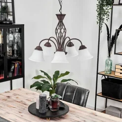 Suspension Mosquerito Rouille, 5 Lumieres