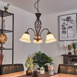 Suspension Mosquerito Rouille, 3 Lumieres