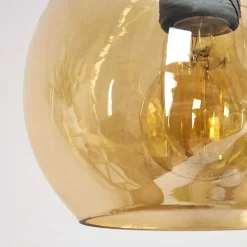 Suspension Nanami Argent Oxyde, Or, 5 Lumieres