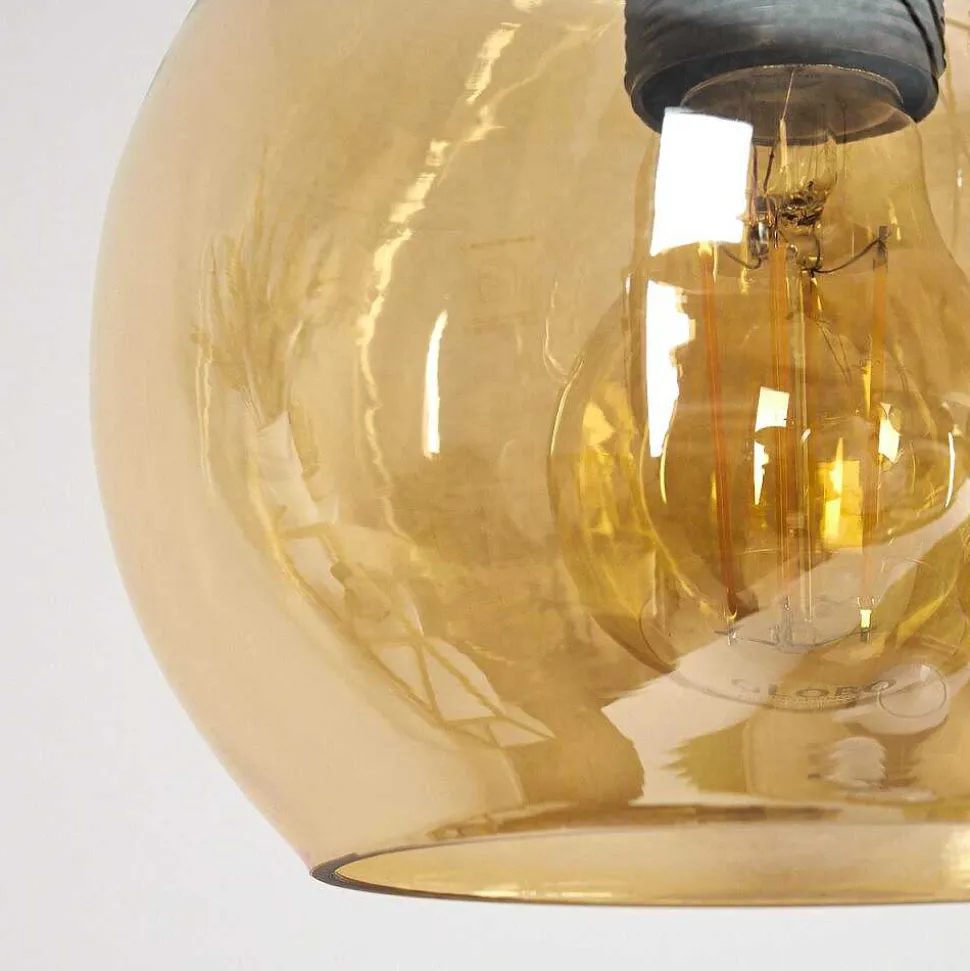 Suspension Nanami Argent Oxyde, Or, 5 Lumieres