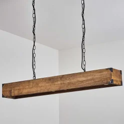 Suspension Olomouc Ecru, Noir, 4 Lumieres