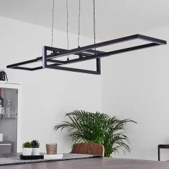 Suspension Omega Led Noir, 1 Lumiere