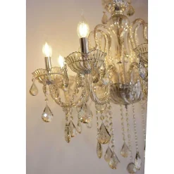 Suspension Paul Neuhaus Gracia Champagne, 8 Lumieres