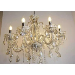 Suspension Paul Neuhaus Gracia Champagne, 8 Lumieres