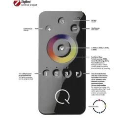 Suspension Paul Neuhaus Q-Adam Led Acier Inoxydable, 2 Lumieres, Telecommandes, Changeur De Couleurs