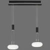 Suspension Paul Neuhaus Q-Etienne Led Noir, 2 Lumieres, Telecommandes
