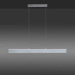 Suspension Paul-Neuhaus Q-Adriana Led Aluminium, 2 Lumieres, Telecommandes