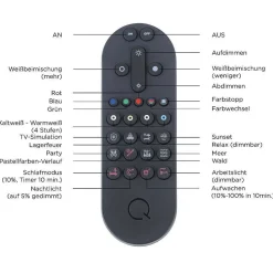 Suspension Paul-Neuhaus Q-Etienne Led Acier Brosse, 2 Lumieres, Telecommandes