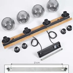 Suspension Podre Ecru, 4 Lumieres