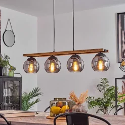 Suspension Podre Ecru, 4 Lumieres