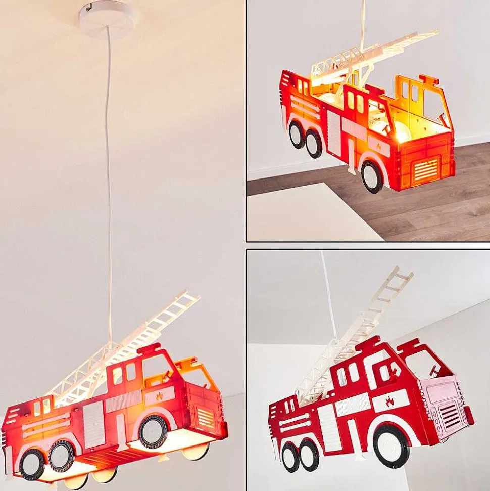 Suspension Praya Rouge, 2 Lumieres