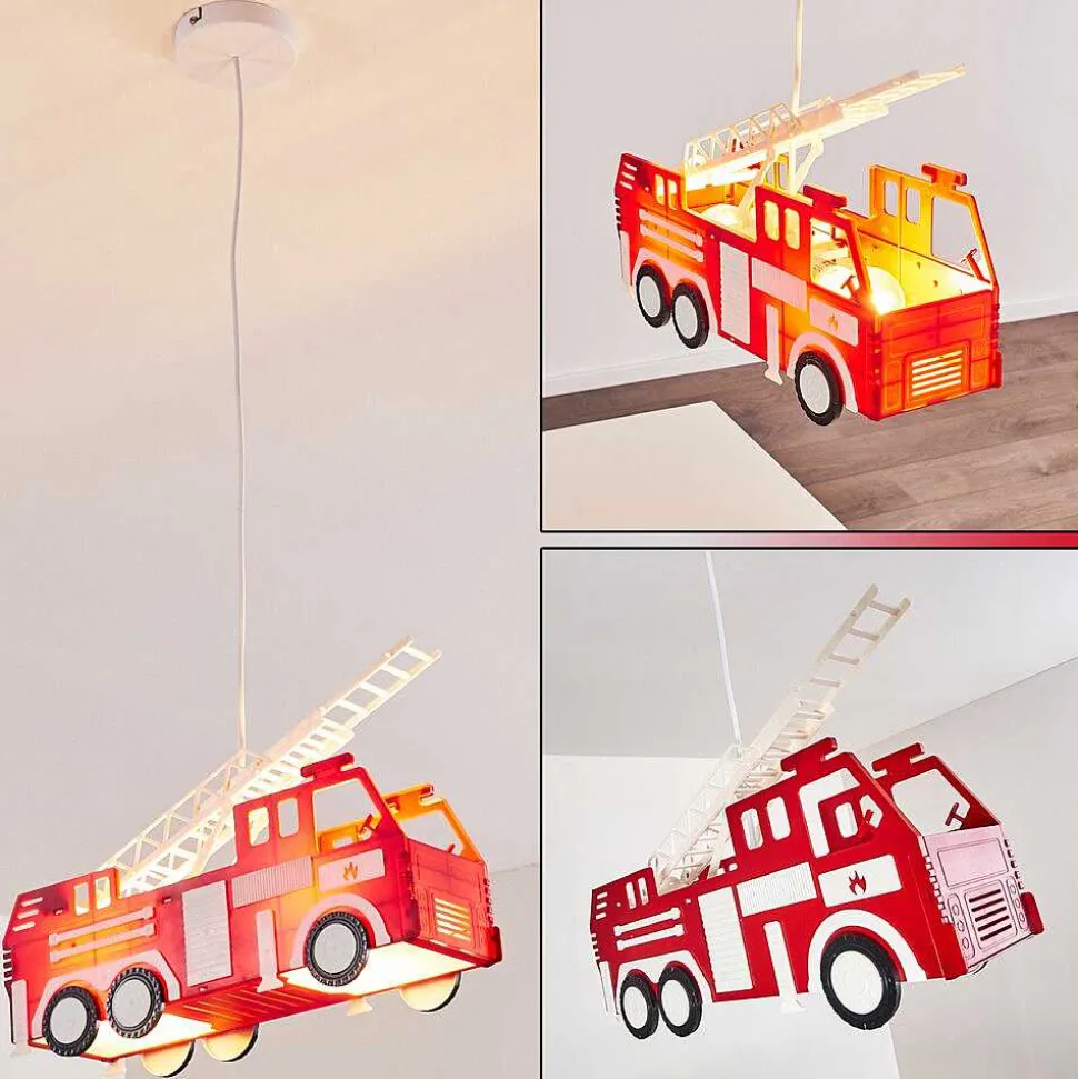 Suspension Praya Rouge, 2 Lumieres