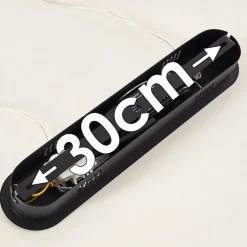 Suspension Rezat Led Noir Dore, 6 Lumieres