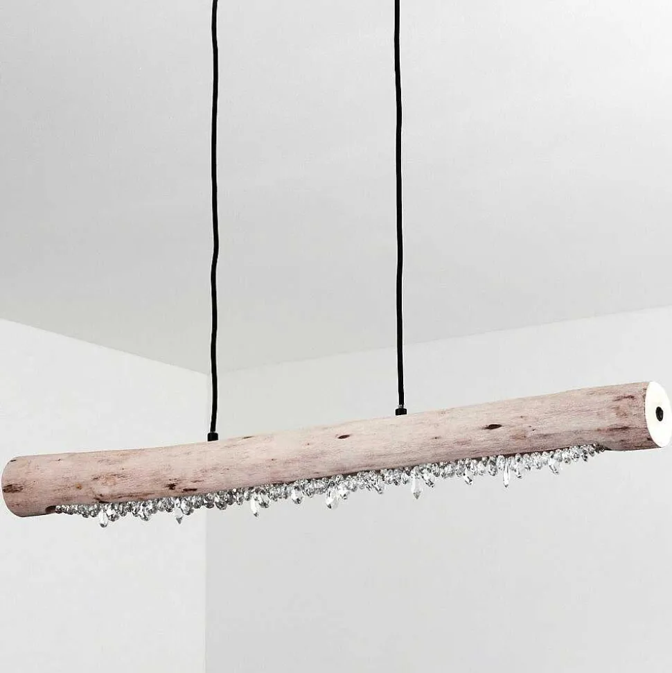 Suspension Rodeche Led Noir, 2 Lumieres