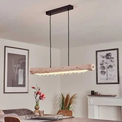 Suspension Rodeche Led Noir, 2 Lumieres