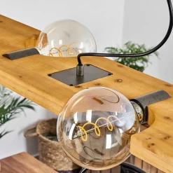 Suspension Santorum Argent Oxyde, Ecru, 4 Lumieres