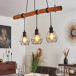 Suspension Seegaard Brun, 3 Lumieres