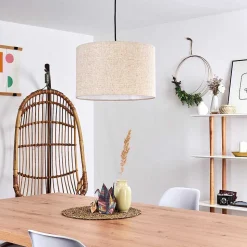 Suspension Shiburg Bois Clair, 1 Lumiere