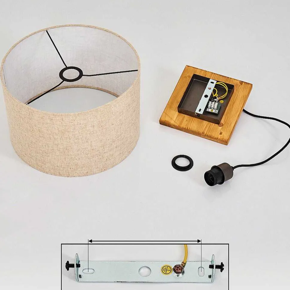 Suspension Shiburg Bois Clair, 1 Lumiere